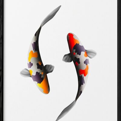 Koi carp poster