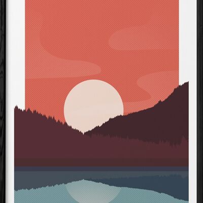 Affiche Landscape Sunset