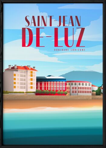 Affiche illustration de la ville de Saint-Jean-de-Luz 3