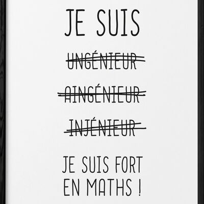 Affiche Fort en maths