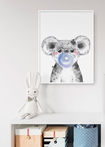 Affiche Bulle de Koala Bleue 4