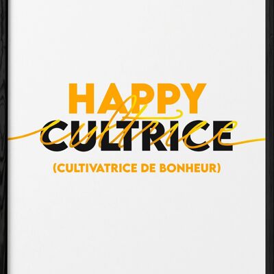 Glückliches Cultress-Plakat