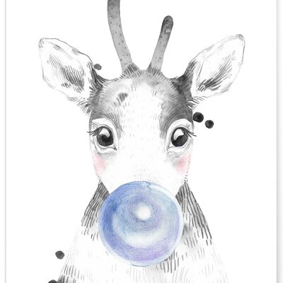 Blue Deer Bubble