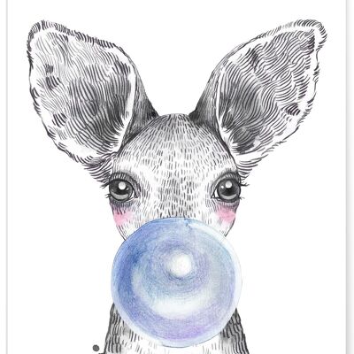 Blue Kangaroo bubble