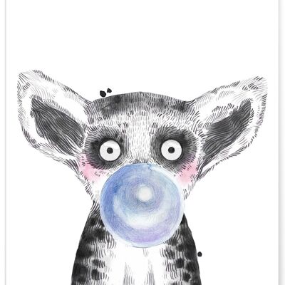 Blue Lemur bubble