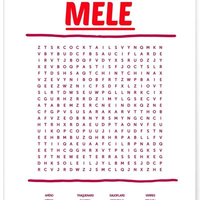 Affiche Apéro Mêlé - humour