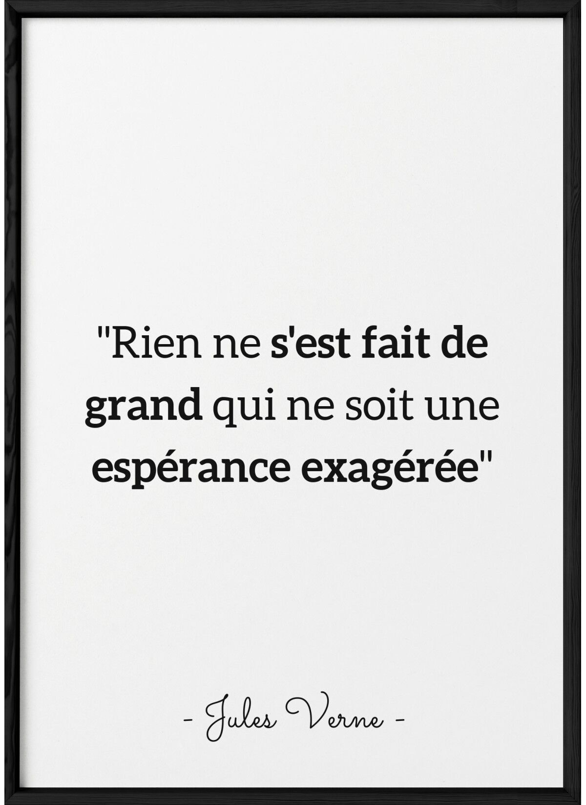 Citazione del poster Jules Verne "Niente è stato fatto..."