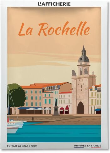 Affiche illustration de la ville de La Rochelle - 2 2