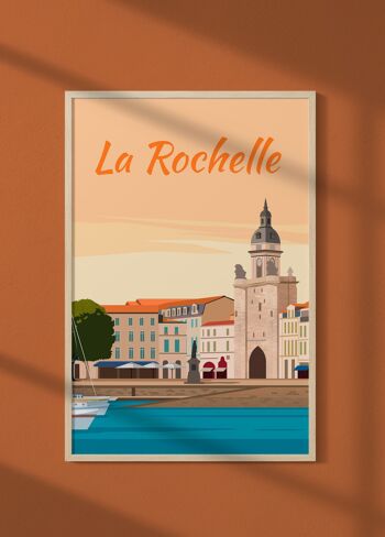 Affiche illustration de la ville de La Rochelle - 2 1