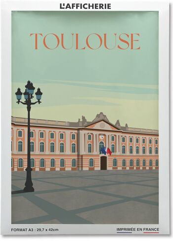 Affiche illustration de la ville de Toulouse - 2 2