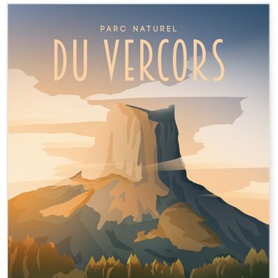 Affiche illustration du Parc du Vercors