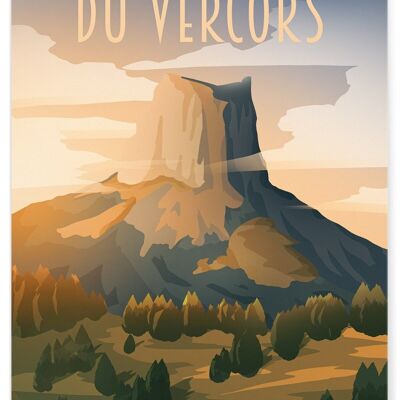 Illustratives Poster des Vercors-Parks