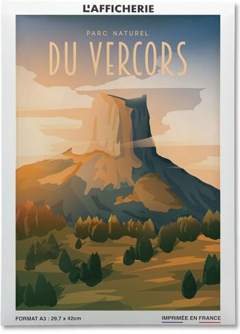 Affiche illustration du Parc du Vercors 2