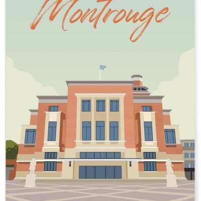 Illustration poster of the city of Montrouge