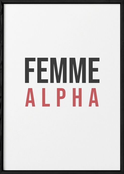 Affiche Femme Alpha