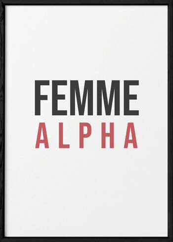 Affiche Femme Alpha