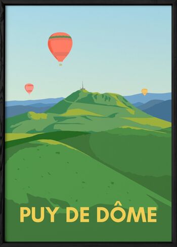 Affiche illustration de la ville du Puy-de-Dôme 3