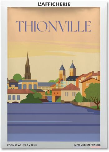 Affiche illustration de la ville de Thionville 2