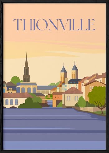 Affiche illustration de la ville de Thionville 3