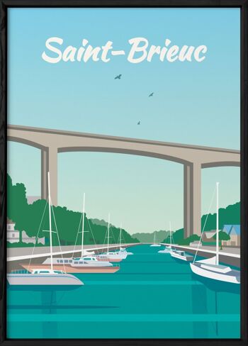 Affiche illustration de la ville de Saint-Brieuc 3