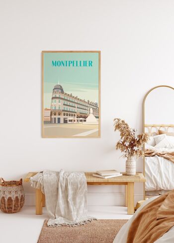 Affiche illustration de la ville de Montpellier - 2 4