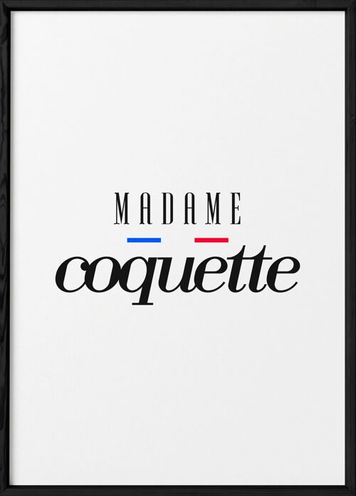 Affiche Madame Coquette