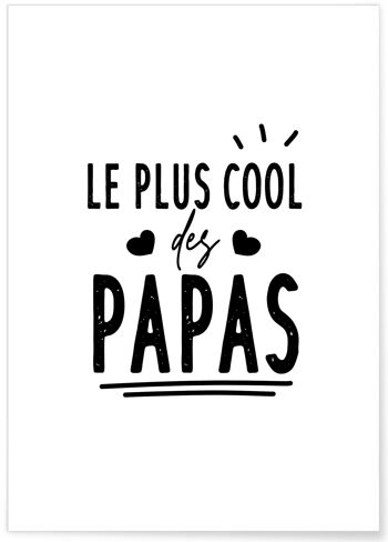 Affiche "Le plus cool des papas" 1