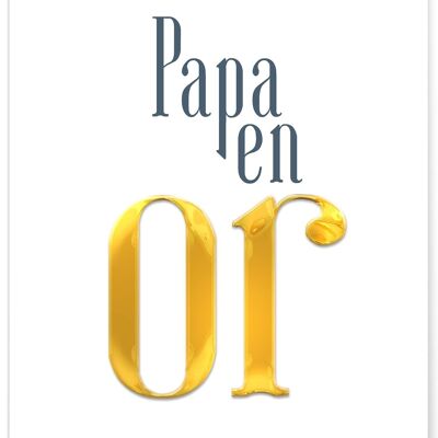 Plakat "Goldener Papa".