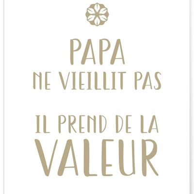 Affiche "Papa ne vieillit pas"