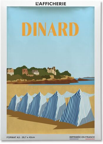 Affiche illustration de la ville de Dinard 2