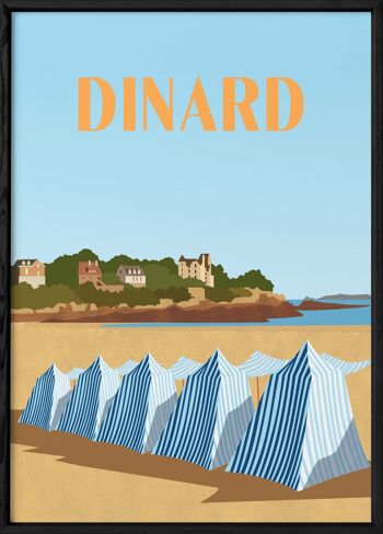 Affiche illustration de la ville de Dinard 3