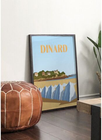 Affiche illustration de la ville de Dinard 4