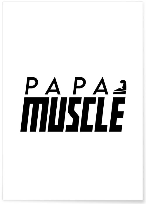 Affiche "Papa musclé"