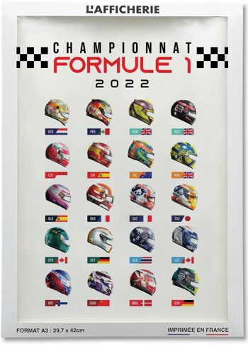Affiche Championnat Formule 1 2022 - sport 2