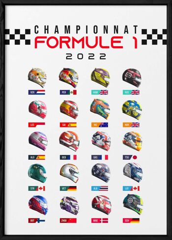 Affiche Championnat Formule 1 2022 - sport 3