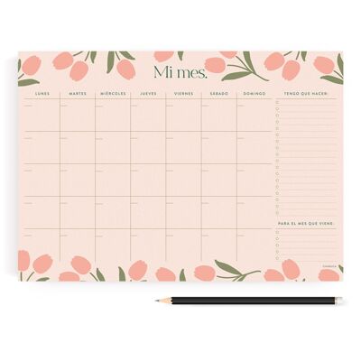 Tulips Planner. Monthly