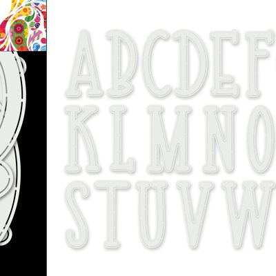 DDBD Stencil Art Alphabet