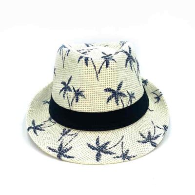 chapeaux motifs feuille