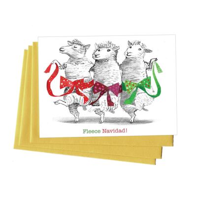Fleece Navidad Boxed Notes – Set mit 8 Karten
