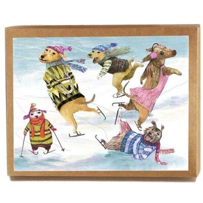Dogs Skate Boxed Notes - Set of 8 Cards