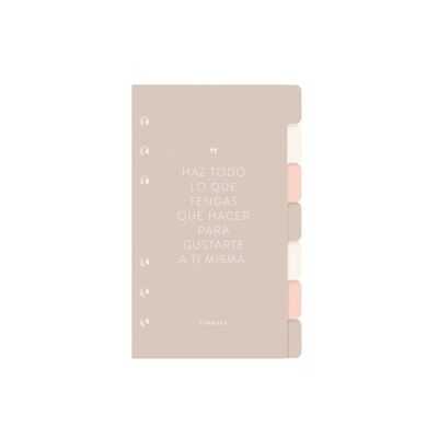 Set of 7 dividers for your ring diary. A6. mantras