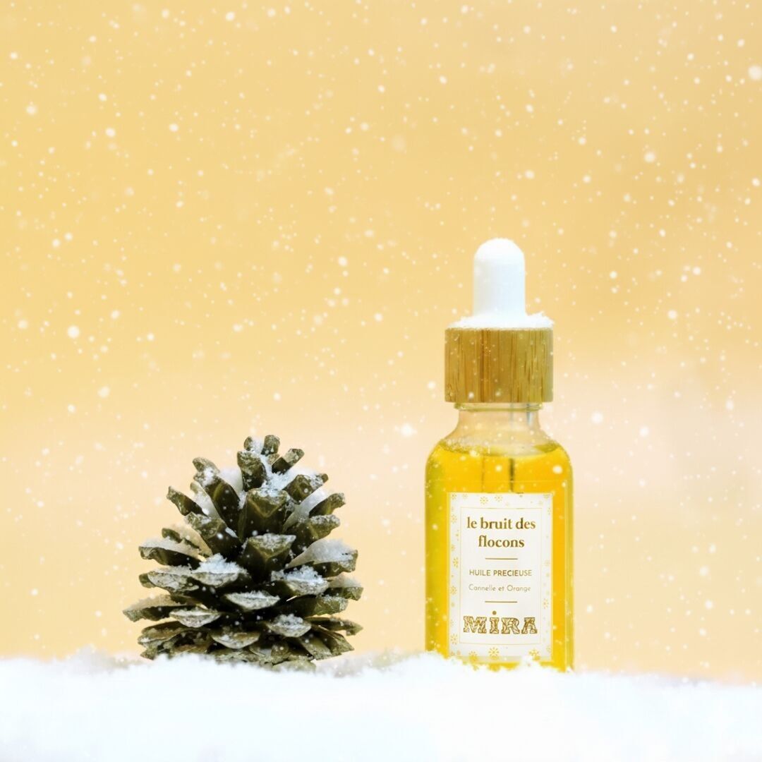 Le Bruit des Flocons - Winter oil with safflower, arnica and jojoba oil - Face, body - Nourishing, softening, very dry skin - 30 ml