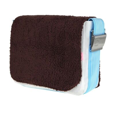 BORSA L Teddy, Cioccolato Bianco Blu