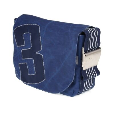 Borsa L, Collezione Canvas, Blu Navy Blue