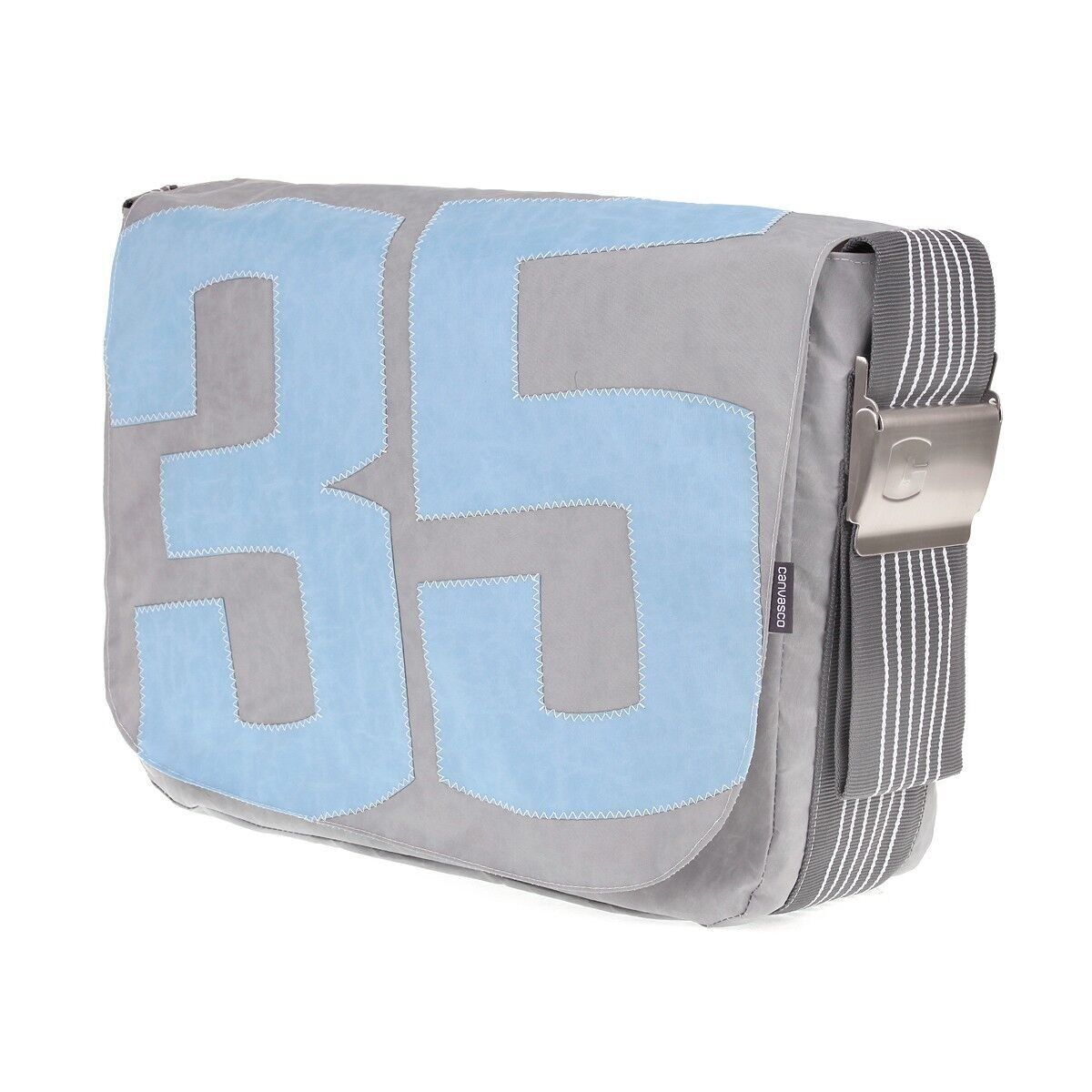 Bag L, Canvas Collection, Grau Grau Blau