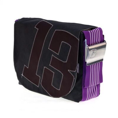 Bag L, Canvas Collection, Purple Black Chocolate