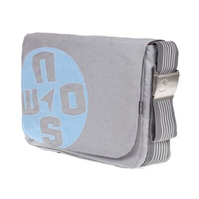 Bolso L, Colección Canvas, Gris Gris Azul Brújula