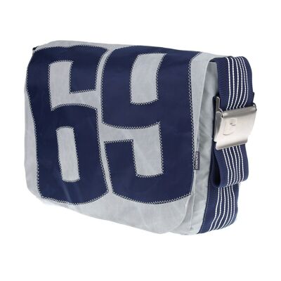 BAG S, Canvas Collection, Gray Navy Blue