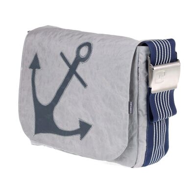 BORSA S, Collezione Canvas, Grigio Navy Anchor Grey