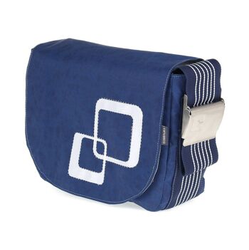 Sac L, Collection Canvas, Carreaux bleus